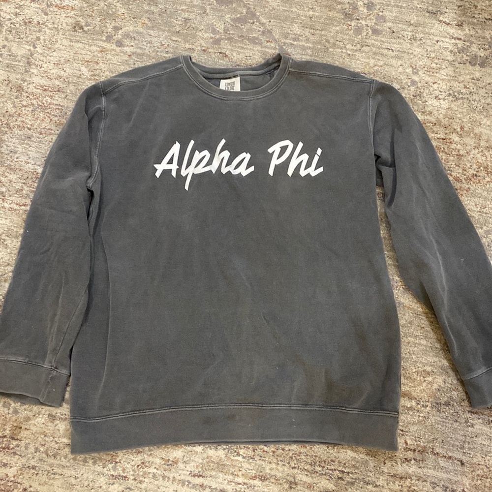 Alpha Phi comfort colors crew neck